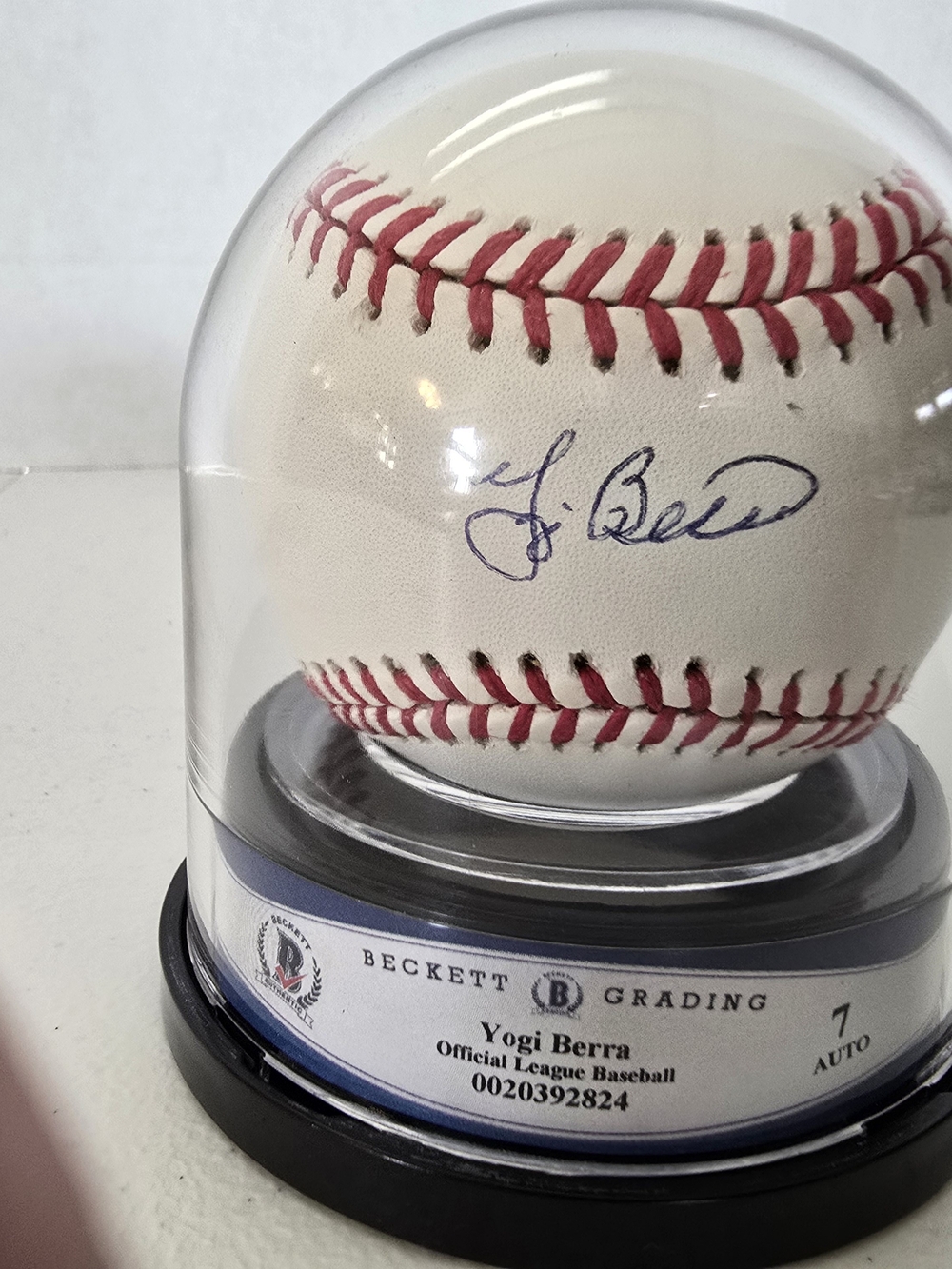 Yogi Berra Signed Autographed Baseball Rawlings Beckett BAS Certified LOA Graded